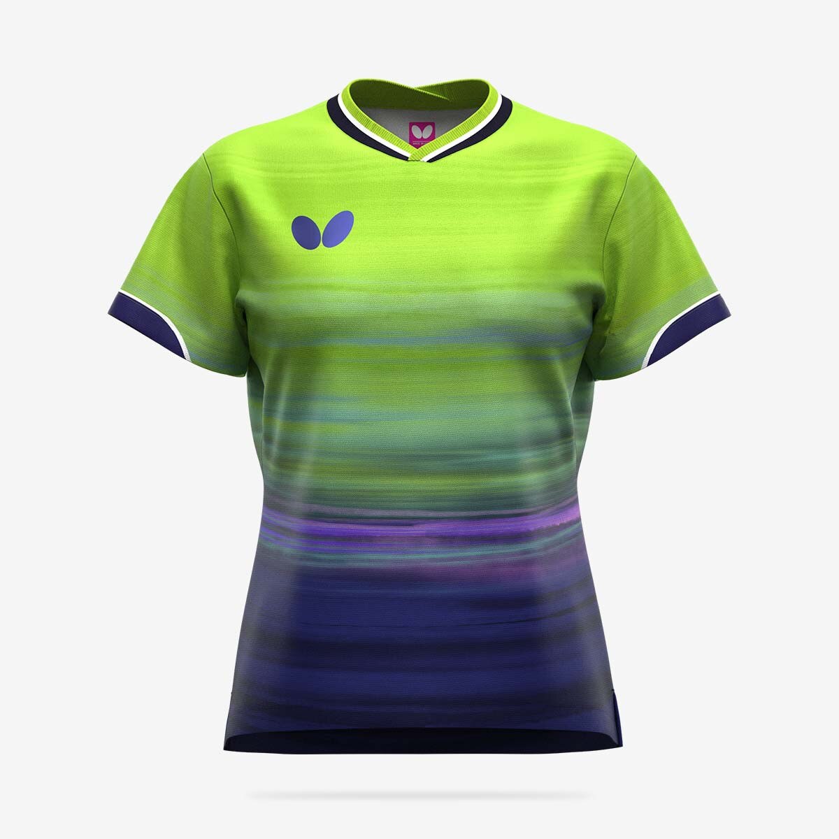 Butterfly Table Tennis Infiria2 Lady Shirt - Green - Front